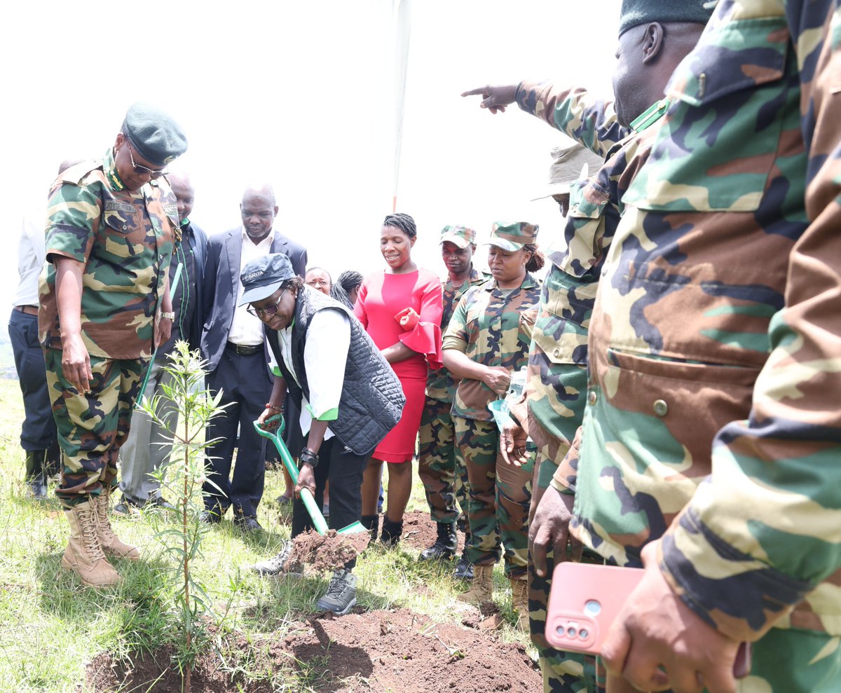 OAG_Kenya's tweet photo. Auditor-General FCPA Nancy Gathungu, CBS, presided over the completion of the first phase of the Office’s tree-growing initiative at Ngong Hills, reaffirming the Office’s commitment to practical climate action. https://t.co/JW5opHVwTm