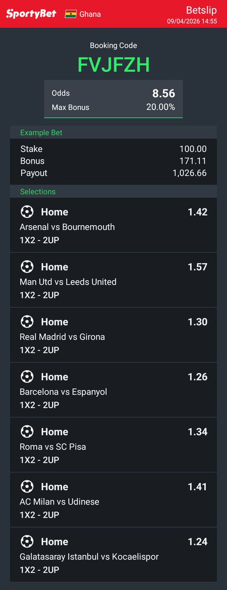 offeiagyemange's tweet photo. Hey check out the bet I just placed on Sportybet! https://t.co/8f8nKAB7Ja https://t.co/8K28h6eik3