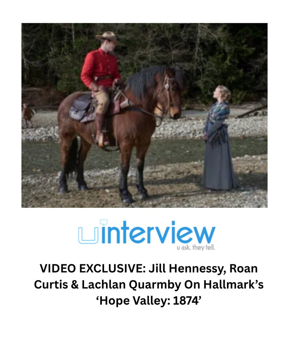 uinterview's tweet image. VIDEO EXCLUSIVE: Jill Hennessy, Roan Curtis &amp;amp; Lachlan Quarmby On Hallmark’s ‘Hope Valley: 1874’

#Hallmark #HopeValley #TV

Follow @uinterview for the best celebrity news, interviews &amp;amp; exclusives

Read More: uinterview.com/videos/video-e…