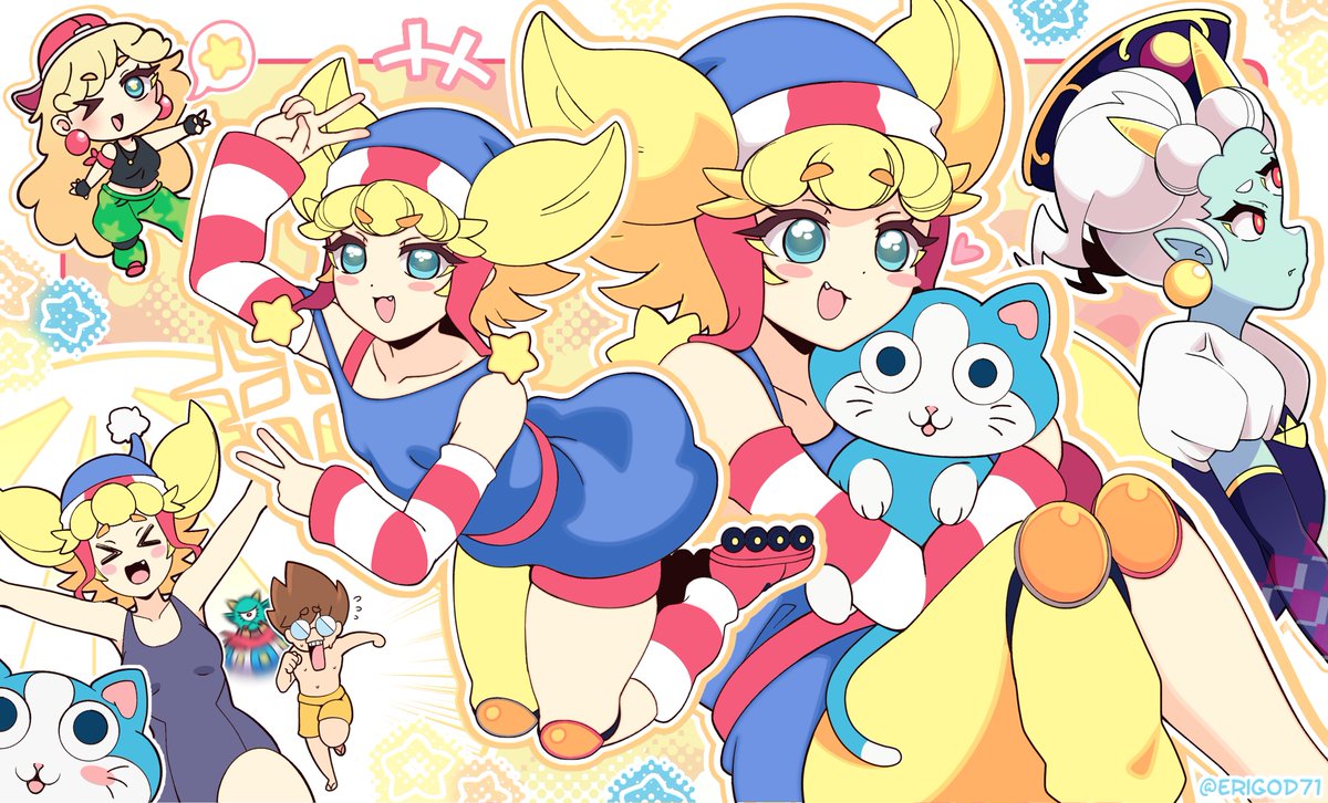 My entry for the Kinnikuneko fanart contest✨—I swear I don’t have a favorite character.