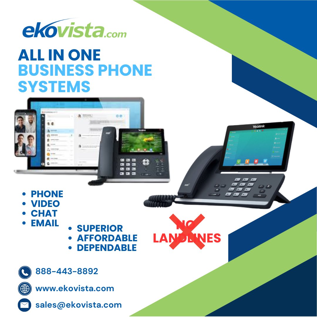 ekovista's tweet image. Ekovista: Delivers unified phone systems, tailored for your business. Contact us today for a FREE consultation. Call Ekovista at 888-443-8892.

#UnifiedCommunications #Businessphonesystems #CloudCommunications #VoIP #ITServices #DigitalTransformation #BusinessEfficiency #Ekovista