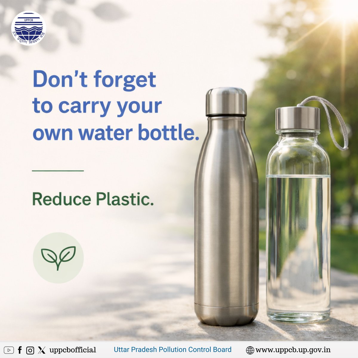 uppcbofficial's tweet image. Reduce Plastic. 
Carry your own water bottle.

#sustainableliving #ecofriendly #saynotoplastic #reducereuserecycle