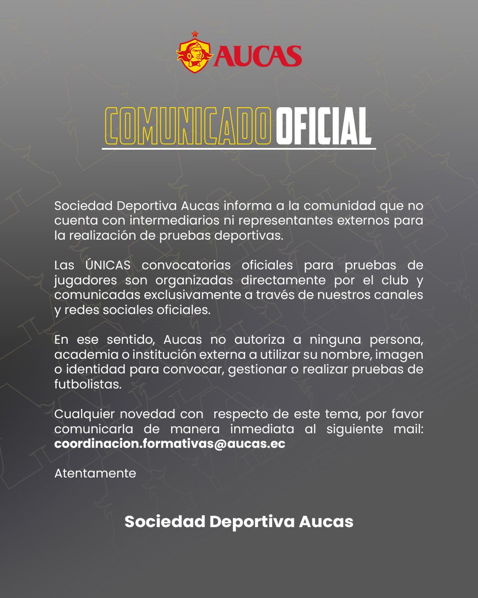 S. D. Aucas Oficial tweet media