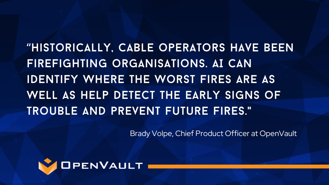 OpenVault's tweet image. AI is transforming broadband and OpenVault's AI-powered tools like Help Desk &amp;amp; Vantage PNM help providers of all sizes keep up with demand.

More in Alan Breznick’s column: online.flippingbook.com/view/105201754… 

#AIinTelecom #BroadbandInnovation #NetworkOptimization #TelecomInsights