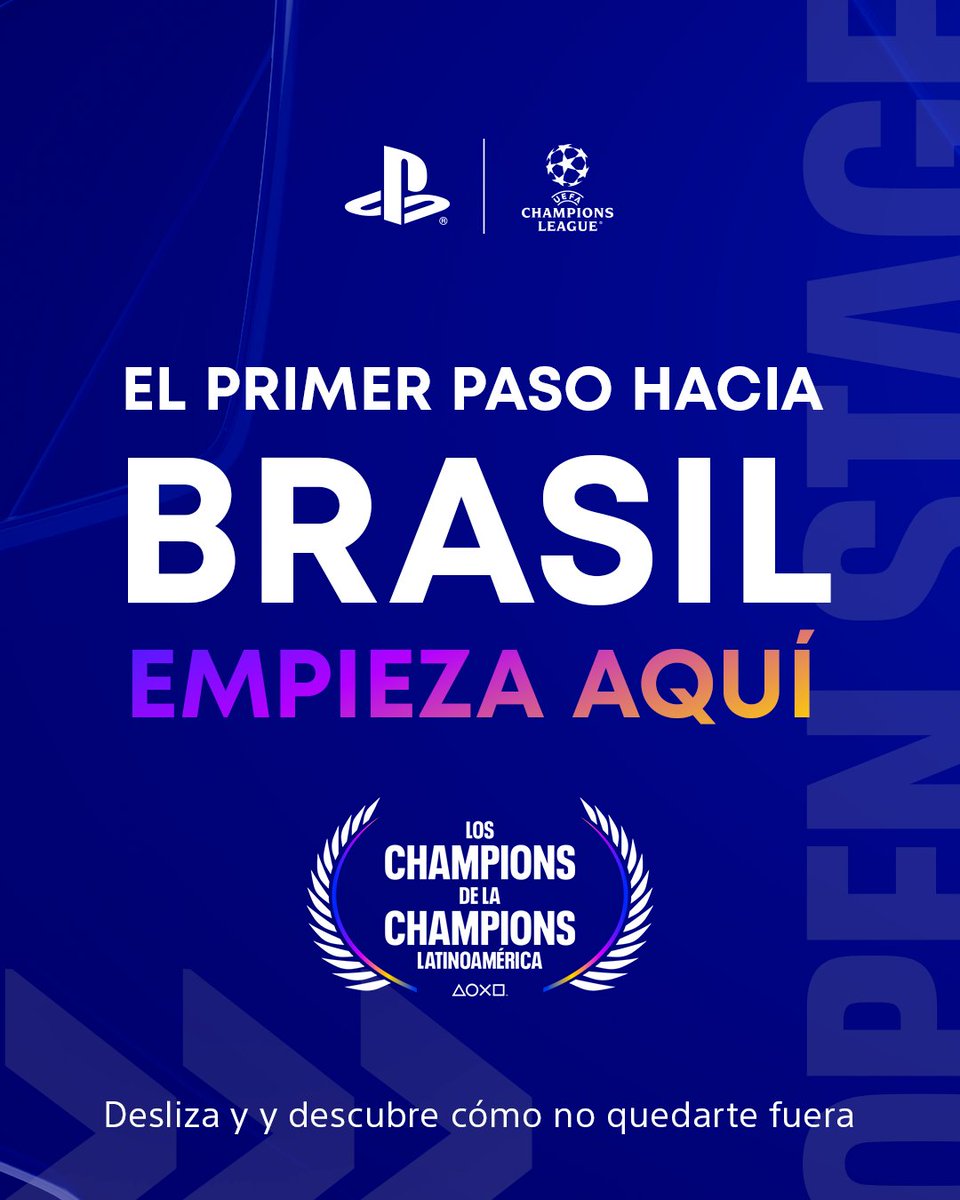 PlayStation_LA's tweet image. Te dejamos un tutorial rápido de cómo inscribirte a Los Champions De La Champions Latinoamérica, es muy rápido desde tu PS5, así que no pierdas la oportunidad de demostrar que eres el mejor en FC26 y gana tu lugar en la gran final presencial en Brasil. ⚽️🔥