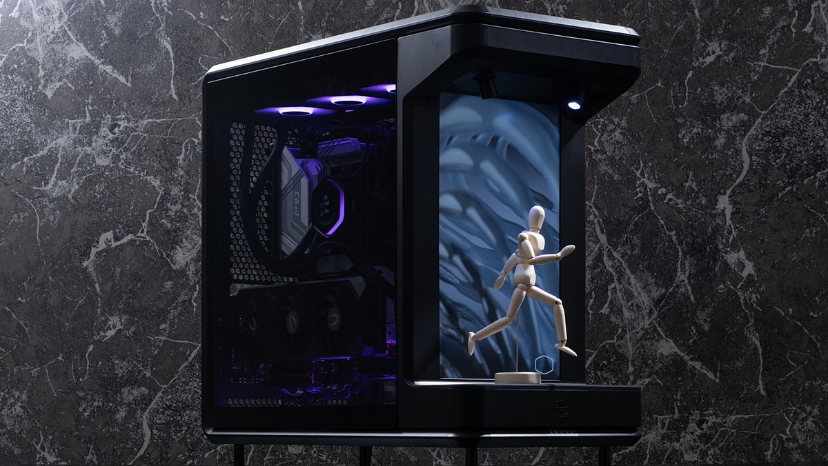 watch_akiba's tweet image. プラモもフィギュアも“PCケース”に飾ろうぜ！Cooler Master「MasterFrame 360 Series… akiba-pc.watch.impress.co.jp/docs/topic/spe… #Sponsored #自作PC #CoolerMaster