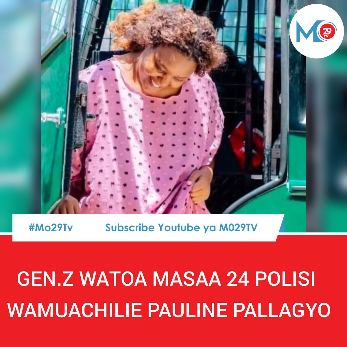 Gen.Z wacharuka watoa masaa 24 Pauline Pallagyo  aachiliwe huru, Pauline alikamatwa usiku wa kuamkia leo na Polisi kinyume cha taratibu na Sheria.

Baada ya tamko hilo Polisi wajitokeza na kukili kumshikilia Pauline nguvu ya umma imeshinda.