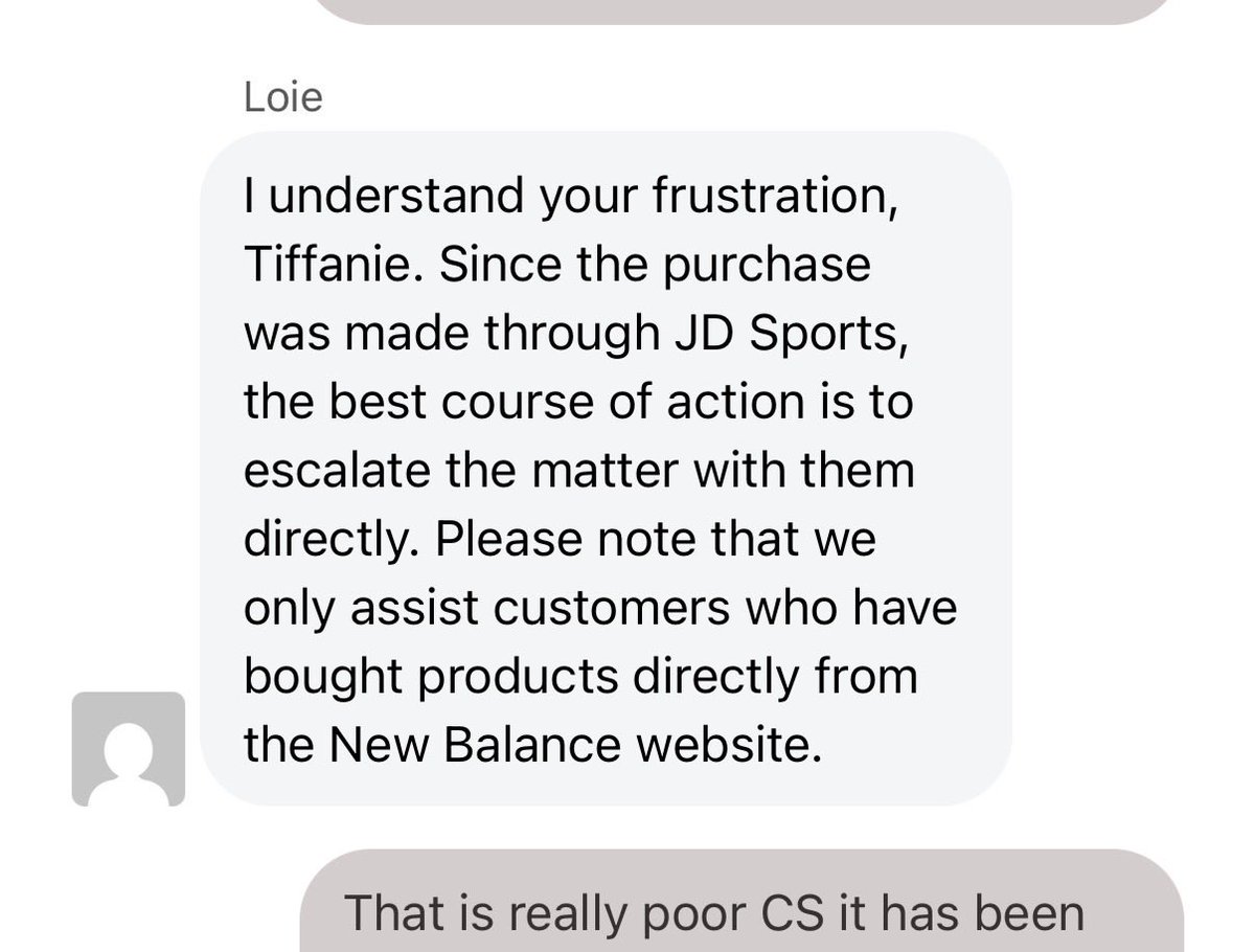 TiffGott's tweet photo. So @newbalance refuse to help as shoes purchased from JDSports whose acc is currently suspended 🙄 &amp; @JdSports_X refuse to help great customer service all round @NewBalanceUK @ConsumerRightX https://t.co/jCBK0nib4J