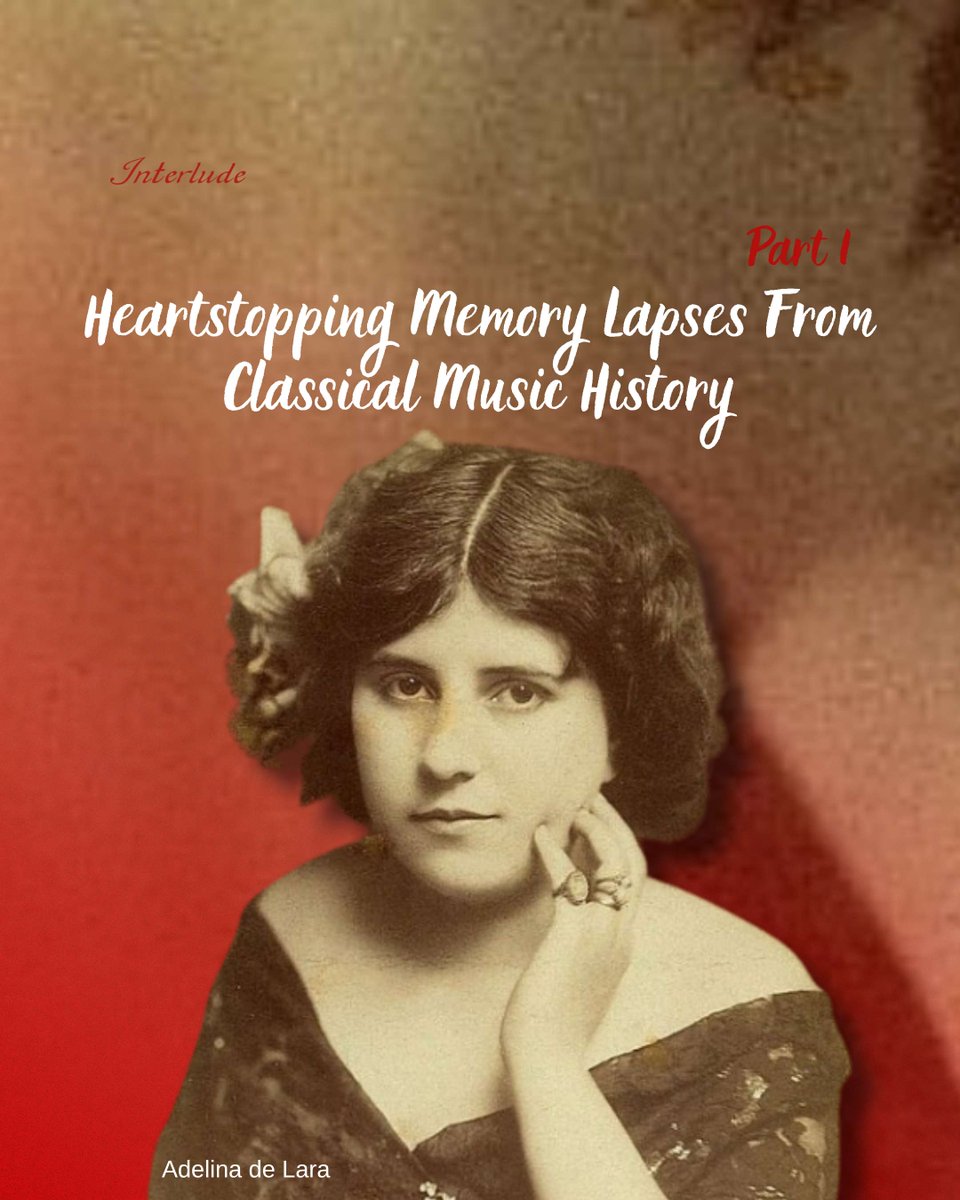 interludeHK's tweet photo. Heart-Stopping Memory Lapses from Classical Music History - Part 1 🎼
How did famous musicians experience memory lapses during performances?
https://t.co/lTM6ZHBm0w
#ClassicalMusic #MusicHistory #PerformanceFails https://t.co/z7oXUkUMEf