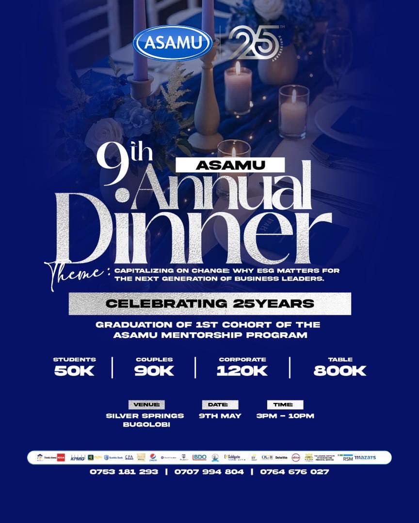 Be part of Something Big!🥳 
The 9th ASAMU Annual Dinner is here, celebrating 25 YEARS of shaping business leaders!
Join the energy, inspiration, and excellence as we crown the first Mentorship Program Graduates and network with industry titans.
#ASAMU25 #Mentorship #ESG