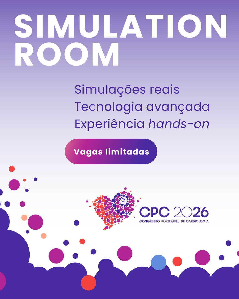 spcardio's tweet photo. Simulation Room | CPC 2026
Simulação com tecnologia avançada aplicada em cenários clínicos - um treino verdadeiramente hands-on!

As vagas são limitadas!
📍 Local: Alfândega do Porto

📅 24 e 25 de abril 2026
👉+ informações e inscrição em  https://t.co/YHPCyP63YE

#CPC2026 #CPCinMotion