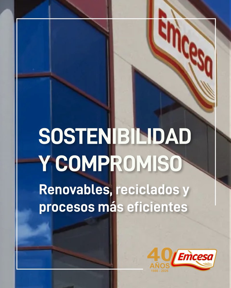 No hablamos de sostenibilidad. La aplicamos 🌍

🔋 Energía renovable
♻️ Materiales reciclados
⚙️ Procesos eficientes

Porque calidad también es compromiso.

#Sostenibilidad #Emcesa