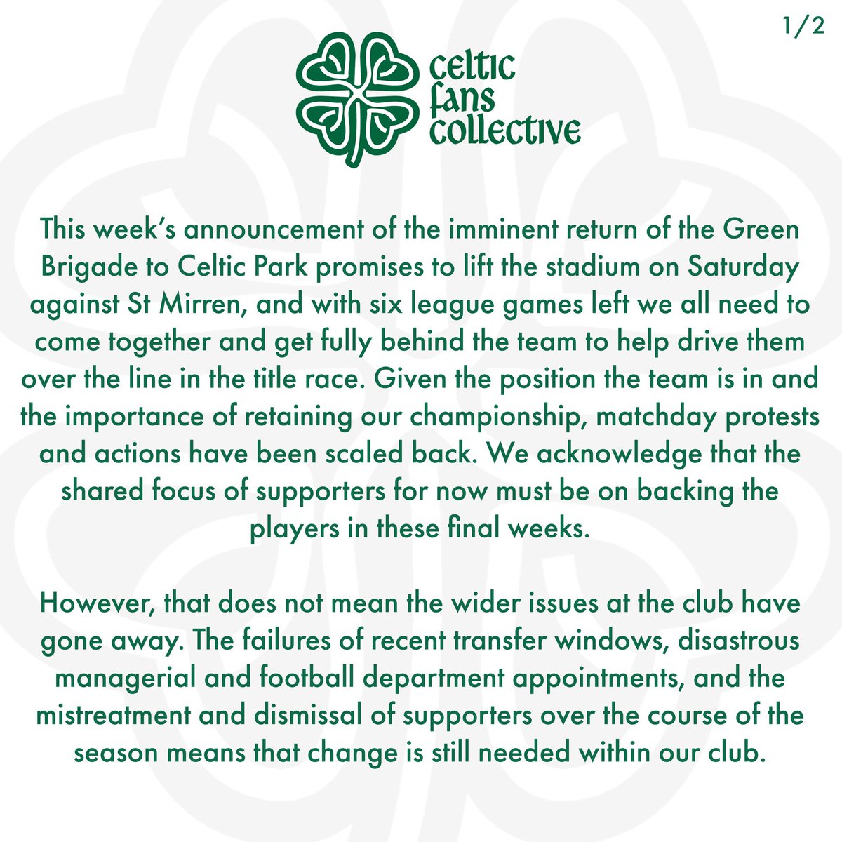 Celtic Fans Collective tweet media