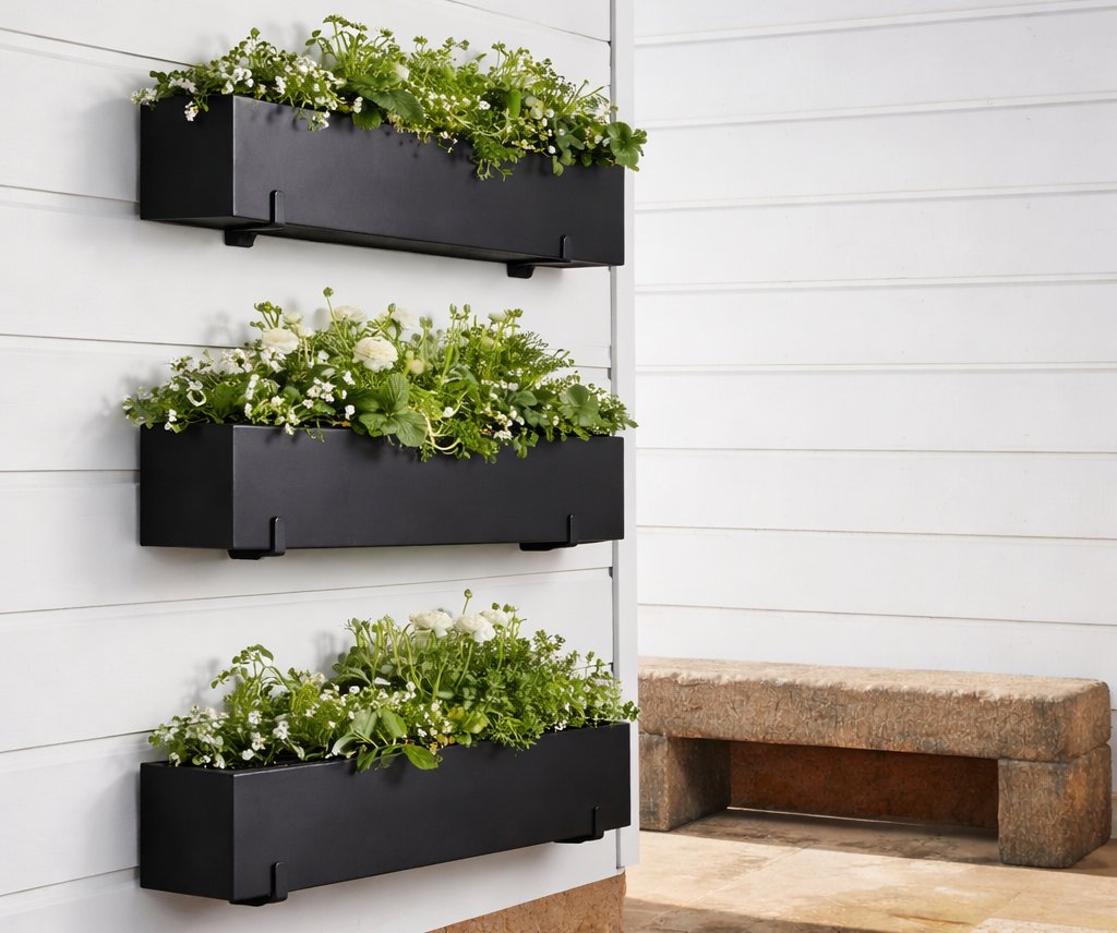 Why settle for ordinary when you can have a design-forward take on a classic container?

Our Modern window planter boxes create a refined backdrop for everything from a functional kitchen herb garden to a curated display of fresh or faux blooms.
