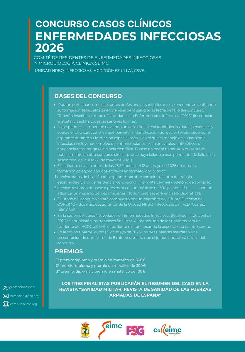 Curso Infecciosas HCD Gómez Ulla tweet media