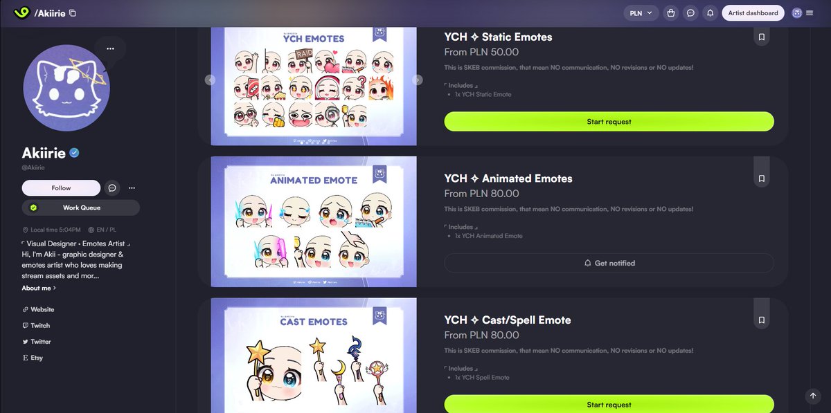 Hi Cuties~! I've already opened commissions for Static &amp; Hii/Bye emotes! A new emote has also debuted on my vgen – Cast/Spell Emote! 😊

Next week, I'll choose 2 people from the previous post &amp; open slots for animated emotes! 🥹❤️
#PLVtuber #VTuber #VGenComm