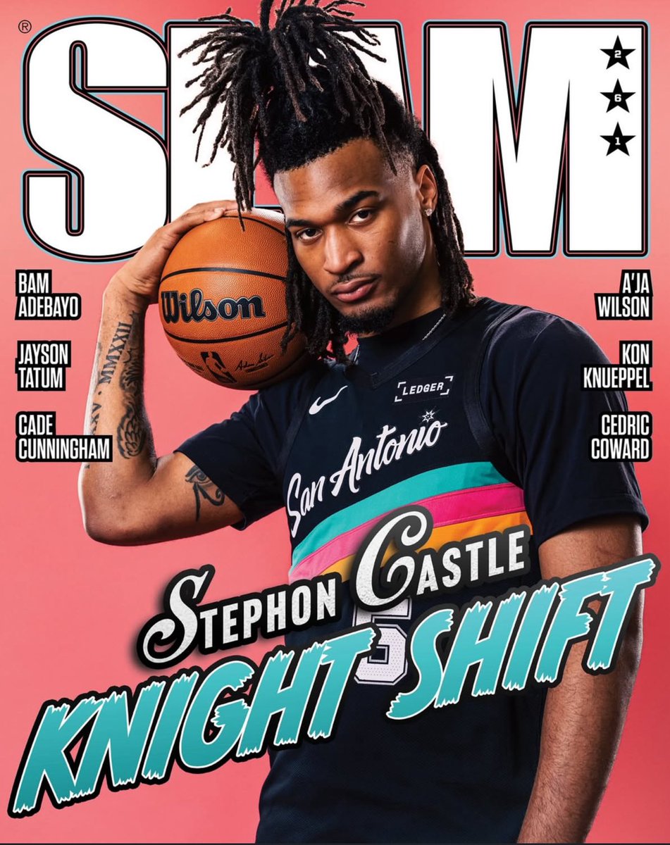 mattgzman's tweet image. #Spurs star Steph Castle graced the cover of the latest edition of SLAM Magazine. Take a look. #PorVida