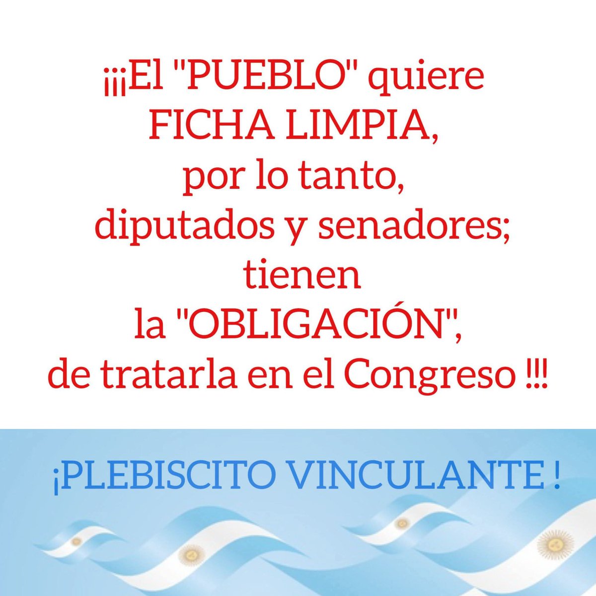 NICOLAS71046251's tweet photo. EL PUEBLO PIDE FICHA 
LIMPIA... https://t.co/l2VIsDk482