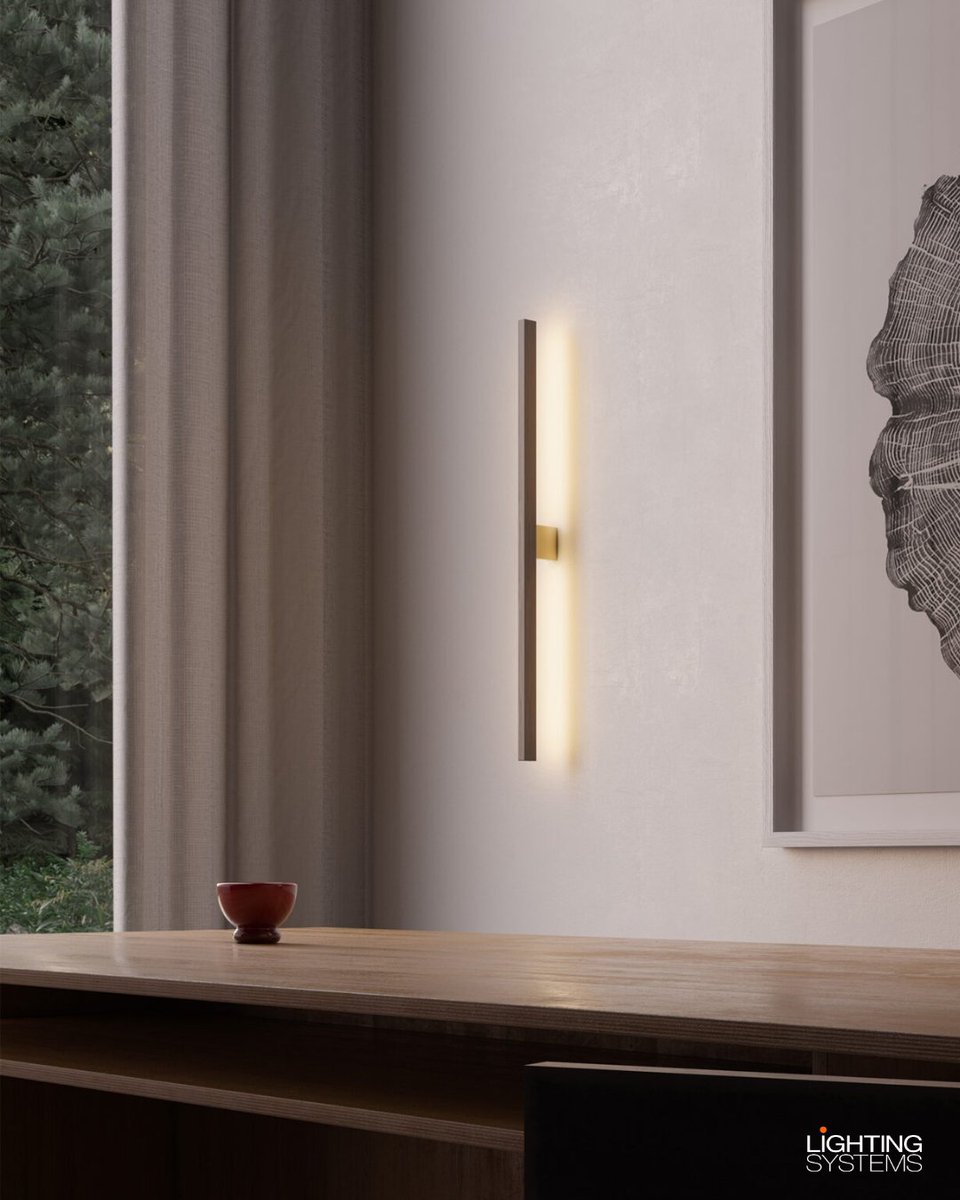 ltgsys's tweet image. Sustainability at it core. @stickbulb 
The Ray Sconce is comprised of 1 solid wood stick held in place by metal hardware that mounts to the wall. Installed vertically or horizontally. Simple, clean, and quiet. ADA compliant. 

#NorcalRep #LtgSys #LightAgency #LightingRep