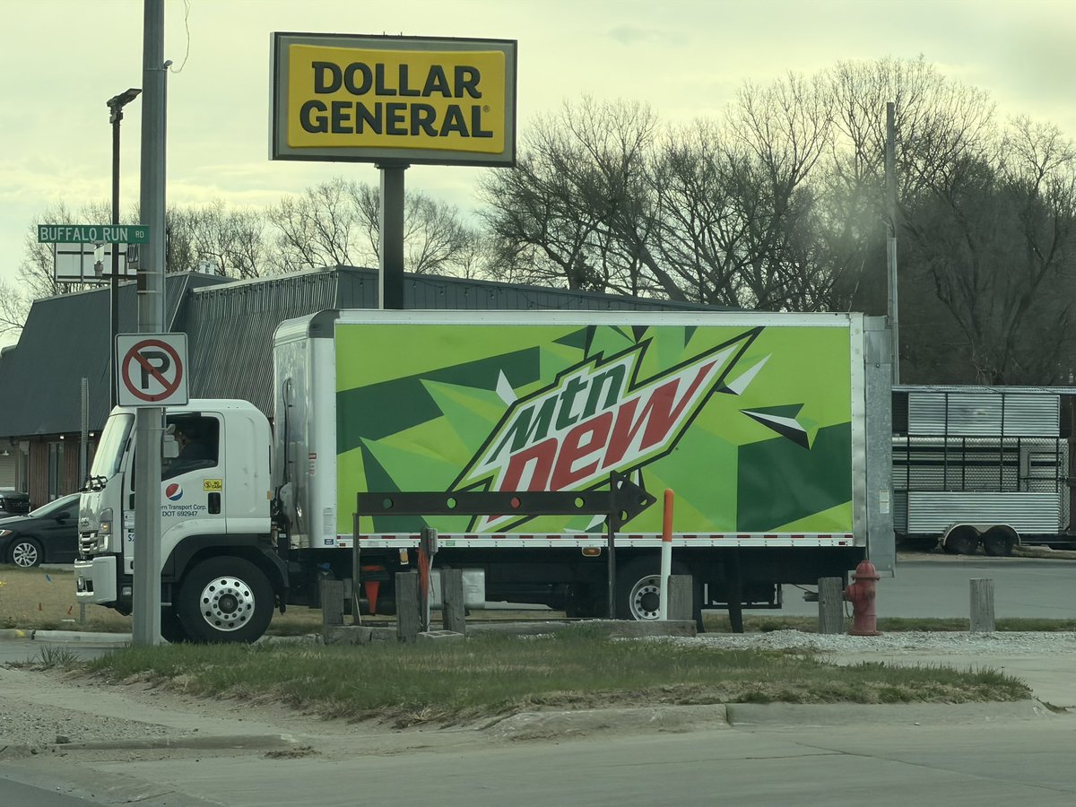 WxScholl's tweet photo. If god loved me this vehicle would be tipped over right now with Mountain Dew spilled everywhere https://t.co/6ofnTU5w71