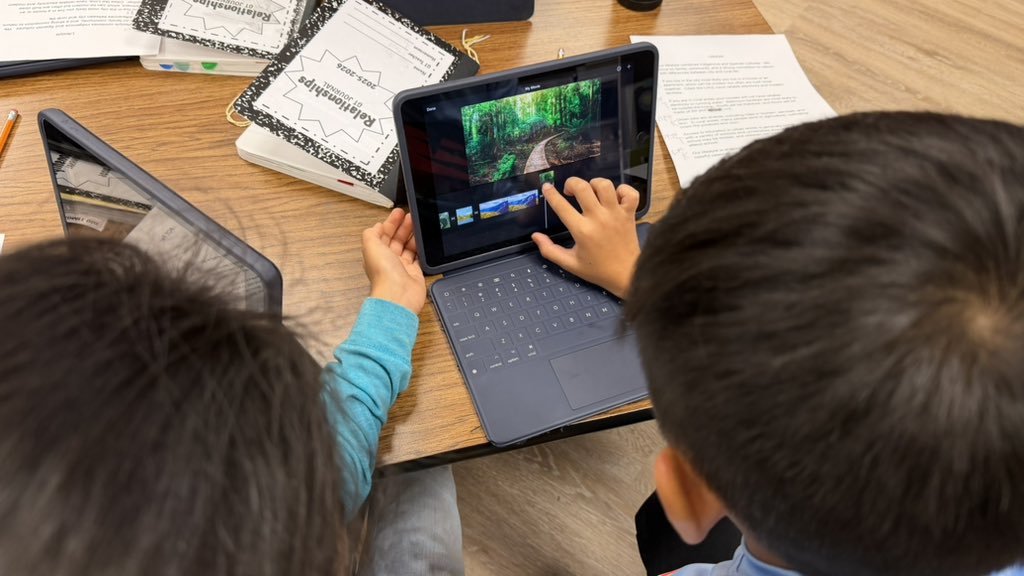 kadie_trammell's tweet image. 🎥 Advanced Learning students @AudeliaCreekES are using #Adobe &amp;amp; #iMovie to showcase their country research. What a dream to partner with Ms. Stout to support her students with critical thinking &amp;amp; problem solving! Cant wait to see their final edutainment videos 🤩 #RISDDreamBig