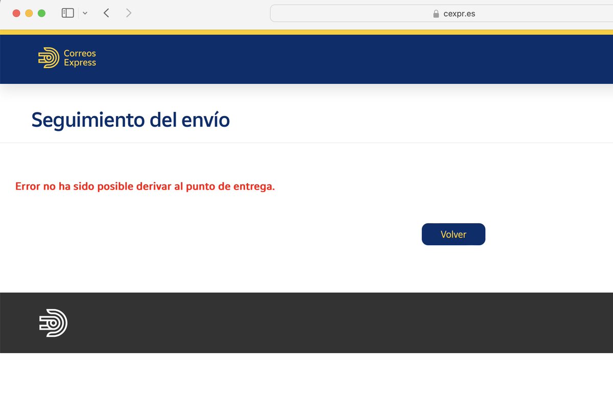 Thadeus's tweet photo. @Cex_responde nada que vuestra página para gestionar la reentrega no funciona ni se le espera. Al final toca llamar por teléfono. Me ha pasado con todos los navegadores. Esto tenéis que mirarlo, ofrecer un servicio que NO funciona solamente hace perder el tiempo al usuario final. https://t.co/j90vdt2mox