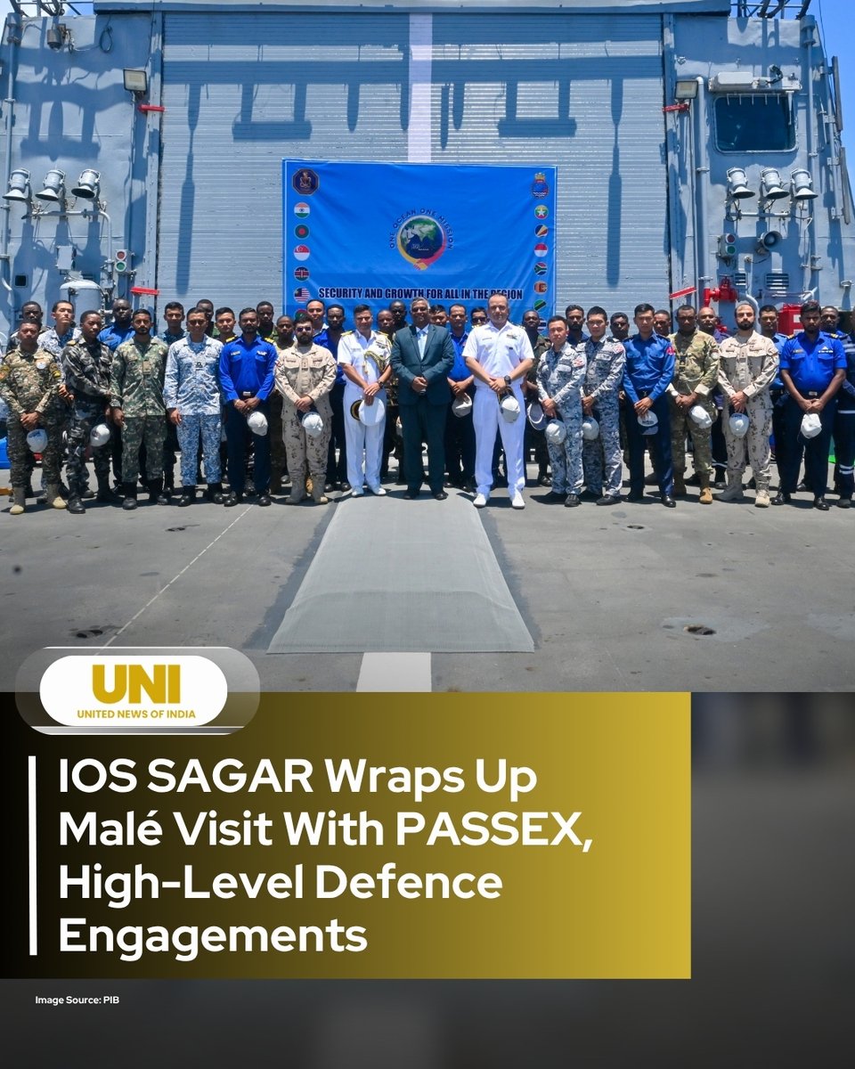 The Indian Ocean ship SAGAR, INS Sunayna, departed from the port of ...