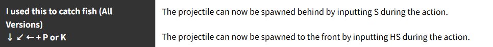 TheDj343's tweet photo. @GUILTYGEAR_PR i think this section on dizzy's changes is a mistake too right? shouldn't the move name be "we talked a lot together"? i noticed this in the first version but even in the updated patch notes it remains the same. https://t.co/tNte9IqNwJ