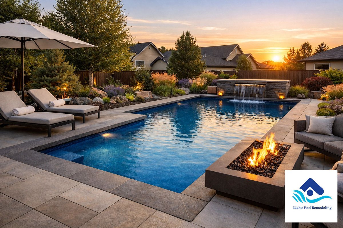Remodel or move? In the Boise market, upgrading your backyard is the smart play. 📈🏠 A luxury pool remodel doesn't just boost home value; it transforms your lifestyle. 25+ years experience building Idaho’s best retreats. #BoiseRealEstate #HomeValue #PoolRenovation
