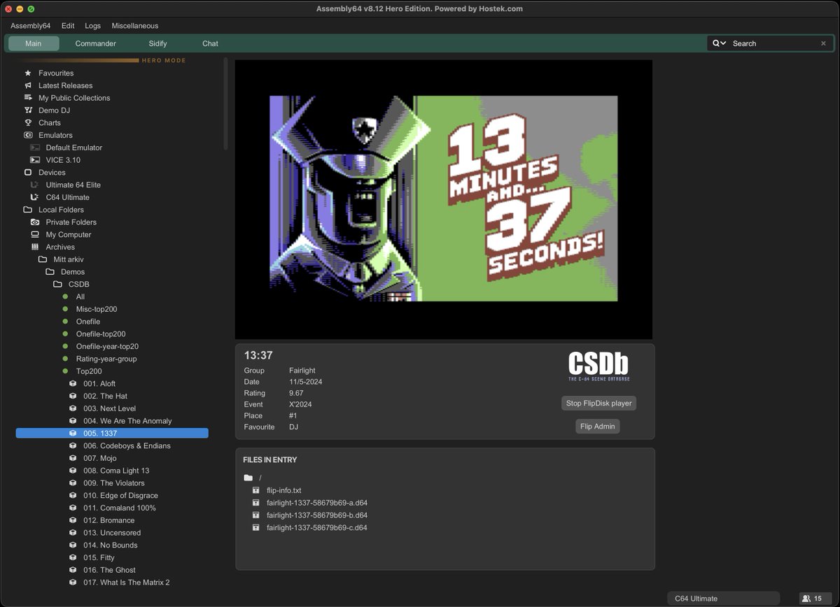 j_ljunggren's tweet image. Assembly 64, the ultimate tool for archiving, browsing, and enjoying everything ever released for the C64.
It started as a simple downloader and evolved into a powerful, feature-rich platform.
A true passion project, crafted for a smooth and intuitive experience.
#c64 #retro