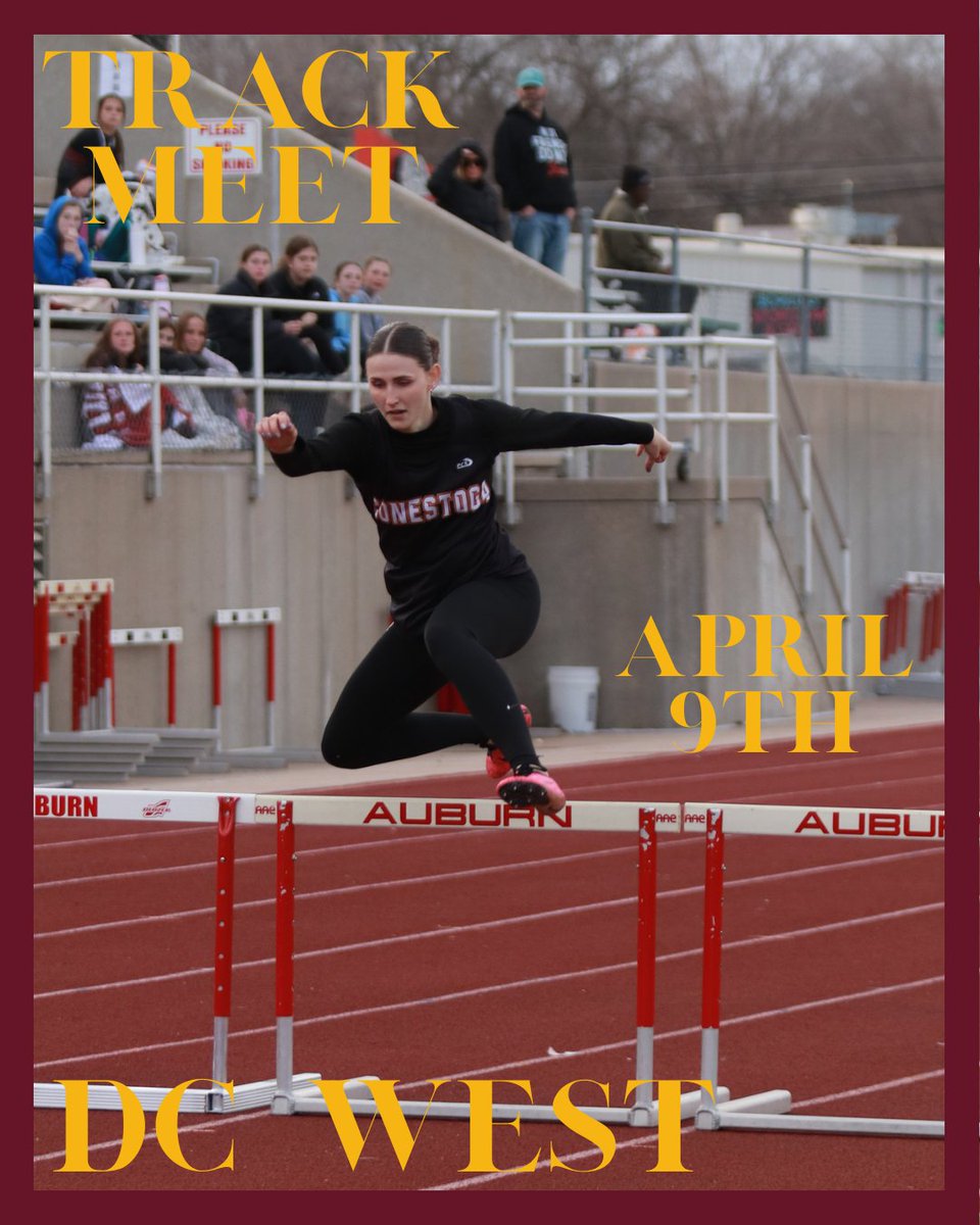 Varsity track is competing at DC West today! Go Cougars!