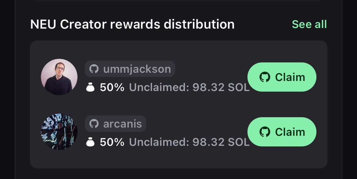 0xStevenRe's tweet photo. Almost 100 sol each of em on creator fees.

Locked in 🐿️🐿️🐿️ https://t.co/ZJMPkWYsOt