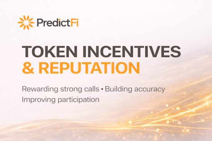 PredictFi_lab's tweet image. We didn’t want a system where everyone looks the same.

So we built one where performance actually compounds.

Token incentives reward participation.
Reputation reflects accuracy over time.
Not just who speaks — but who’s consistently right.

#PredictFi #Web3Design