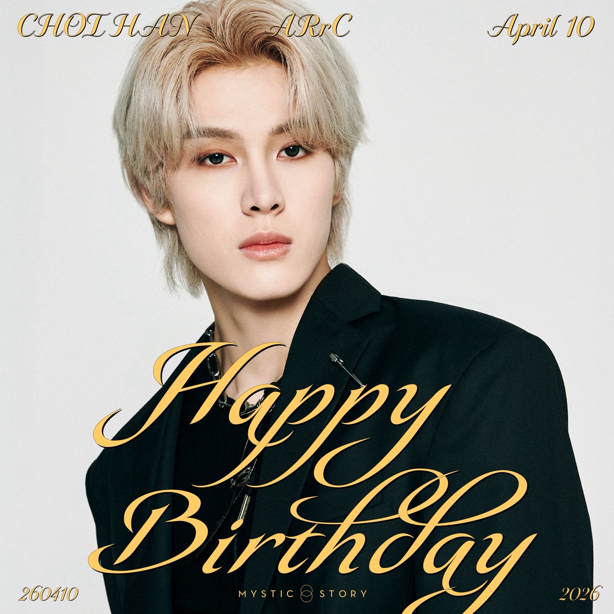 themysticstory's tweet image. [#최한] 2026.04.10 CHOIHAN DAY 🎉

Happy Birthday to CHOIHAN🎂
ARrC (아크) 최한의 생일을 축하합니다 🎁💚

#260410 #happybirthday #birthday #생일