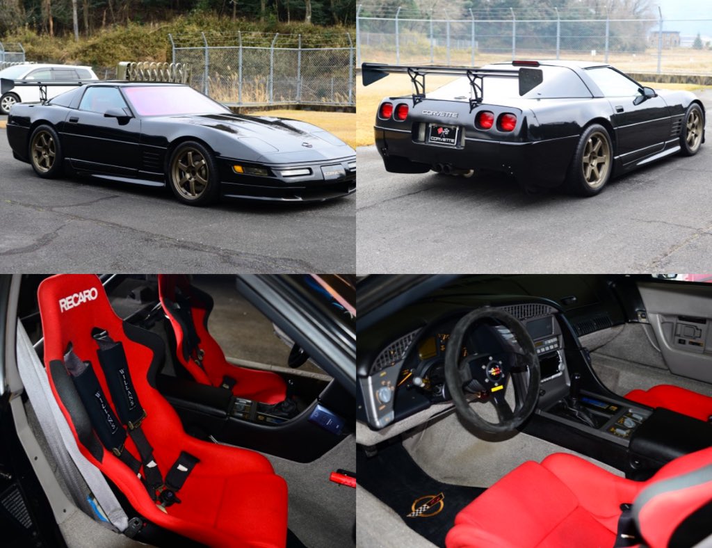 patinaresearch's tweet photo. West Racing is considered the Japanese king of Chevrolet Corvette tuning. They are mostly known for heavily modifying C4 Corvettes, and they were also featured in Xtreme Racer 3.
The first slide shows a pair of West Racing Chevrolet Corvette C4 builds that were meant for JGTC competition but never made it to the grid.
West Corvette, run by Ken Azawa, operated as both a dealer and a tuner, building everything from race cars to top speed machines and modified street Corvettes.
In 1994, they pushed to enter the newly formed GT500 class, working closely with organizers and even appearing in official press shoots, but the program ultimately never materialized