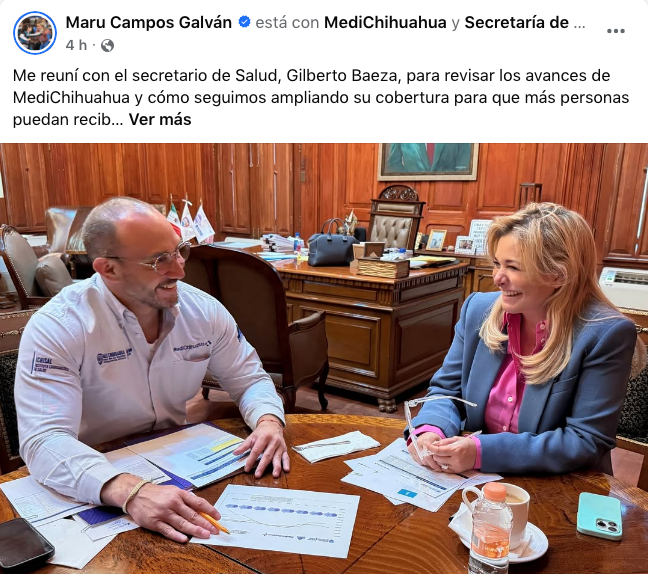 Chihuahua registra la tasa de mortalidad más alta del país, según el INEGI.

Enfermedades del corazón, tumores malignos y diabetes encabezan las causas, más muertes por sarampión.

<a href="/MaruCampos_G/">Maru Campos</a> se gastó $250 millones en publicidad de MediChihuahua para simular. Y se burla así: