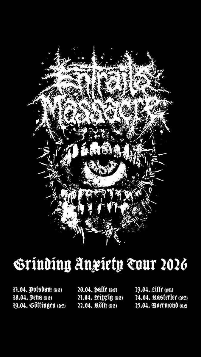 em_hro's tweet photo. Grinding Anxiety Tour 2026 is coming up and starts next week!
#music #band #tour #grindcore #fastcore #powerviolence #new #album #diy #germany #france #belgium #netherlands https://t.co/aZUEqJ7L6Q