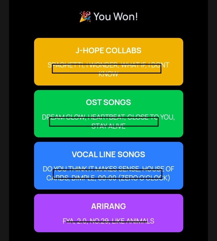 aVi_NJYHJVJ7's tweet image. TODAY'S BCD GAMES HINTS (APR 10)

HEARDLE : 🎧 : S _ V _ N (FESTIVAL MIX)
#bcdheardle

FILM OUT : 🎥 : F _ K _ L _ _ E (EXTENDED VER)
#filmout

BLUE &amp;amp; GREY : N ⬛ G ⬛ T🌃
#blueandgrey

SO4MORE : 🟨🟩🟦🟪
#So4more
#bcdapp
#bcdblueandgrey
#BCDgames
#bcd_app_blueandgrey
#bcdtrades