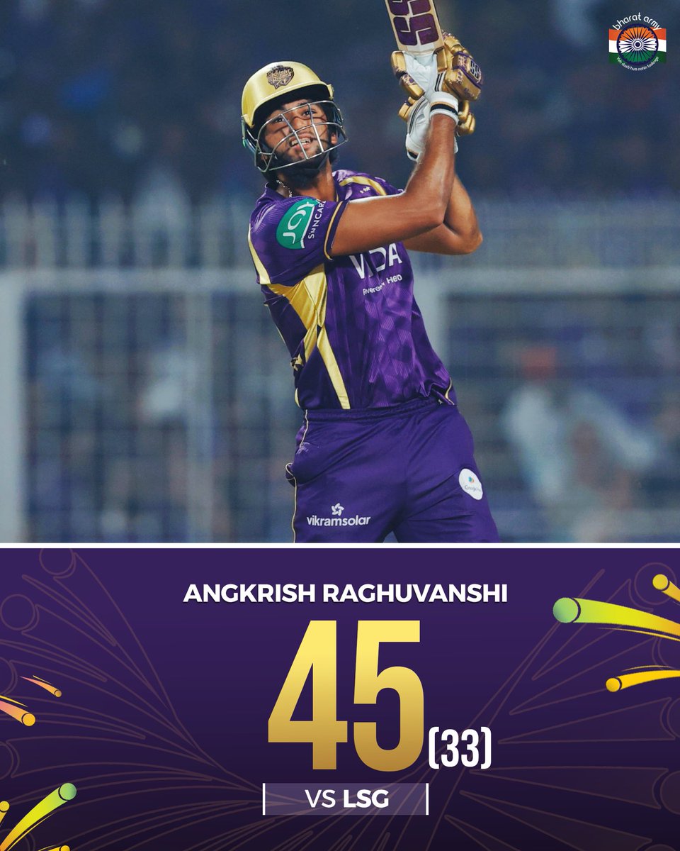 thebharatarmy's tweet image. Well played Ajinkya Rahane &amp;amp; Angkrish Raghuvanshi 👏🔥

📷-BCCI

#teamindia #kkrvslsg#bharatarmy #coti🇮🇳 #ipl2026