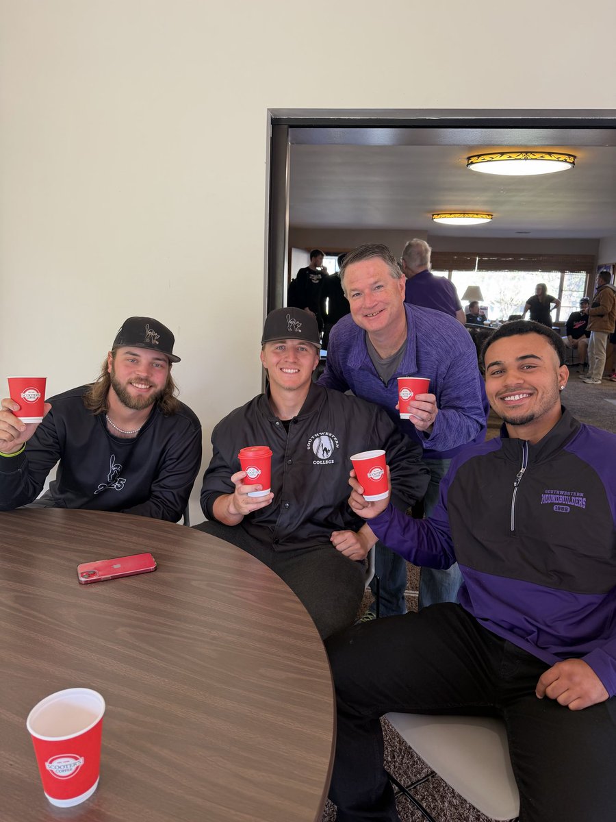 buildersports's tweet photo. Huge thanks to everyone who came out to the last Coffee With Coaches of the year! 💜 

Thank you to our event sponsor, Scooter’s Coffee in Winfield for supplying the coffee for today! ☕️ 

#TheJinxIsOn 🐈‍⬛ https://t.co/kyJMOPBoar