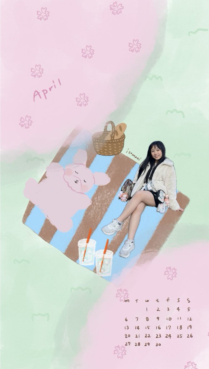 AMANE_gurashi's tweet photo. 4月のカレンダー🗓️🌟
花見してるみたいでかわいい(o^^o)春だねぇ🌸 https://t.co/sjs36xf90F