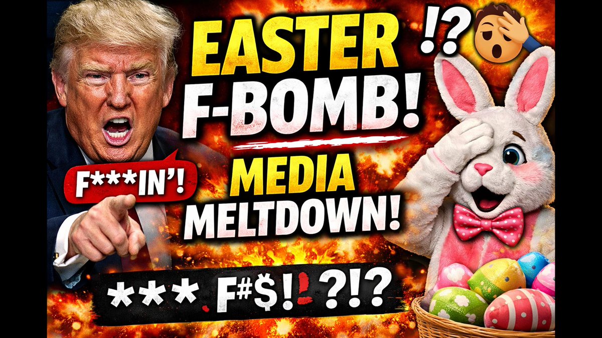 jimorear's tweet image. NEW YOUTUBE: Trump's Profanity-Filled Easter Post Sparks Outrage! youtu.be/cPNvoK_udSs

#trump #politics #currentevents #media #profanity