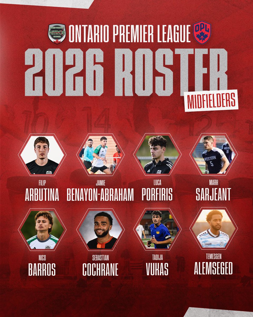 NT_SoccerClub's tweet photo. OPL Men’s Roster Announcement ⚽🔥
Our Men’s squad for the upcoming OPL season is set.
A competitive group ready to step in, perform, and represent all season long 👊
#Nitros #OPL #NTN https://t.co/3W8m0xbueY