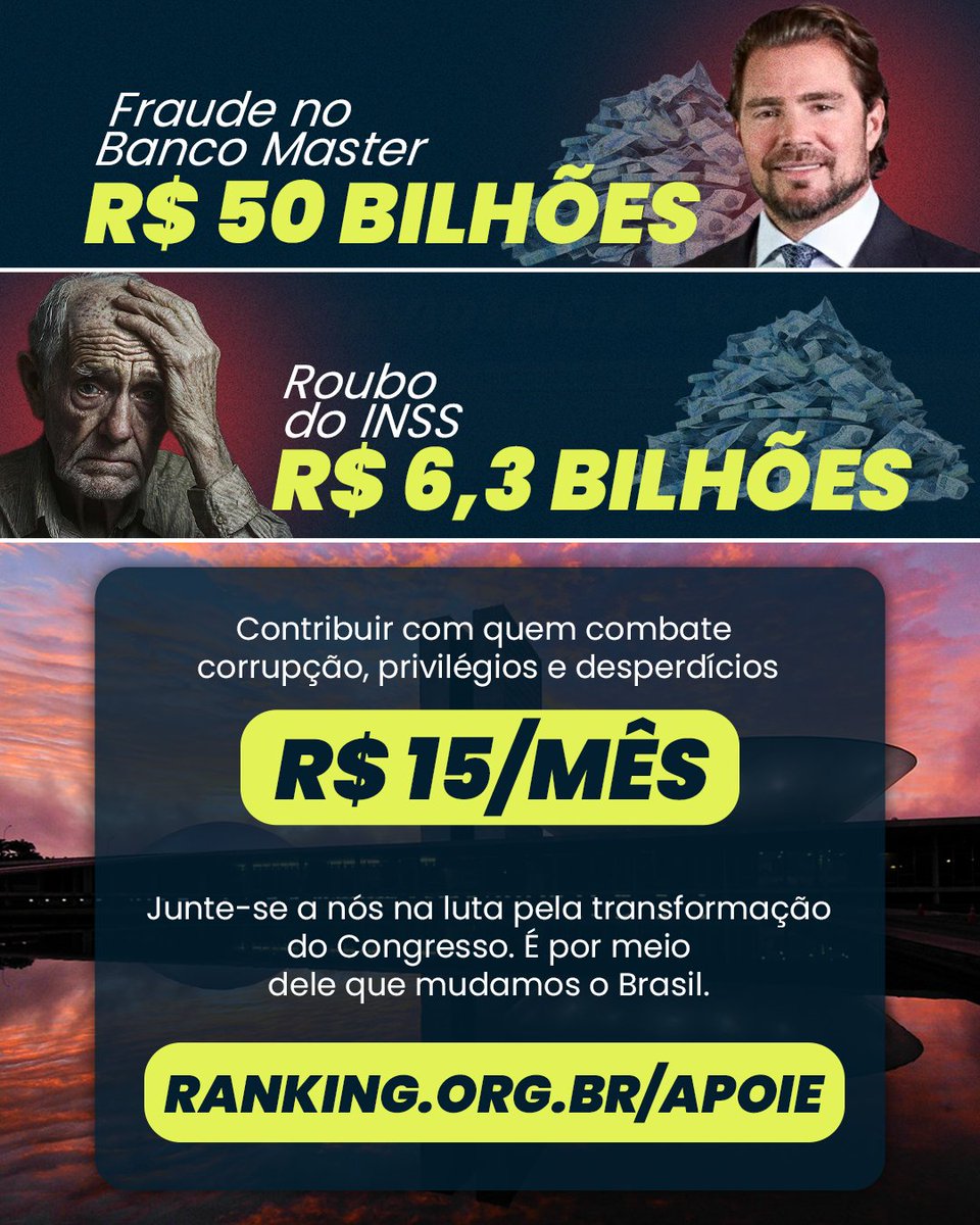 Ranking dos Políticos tweet media