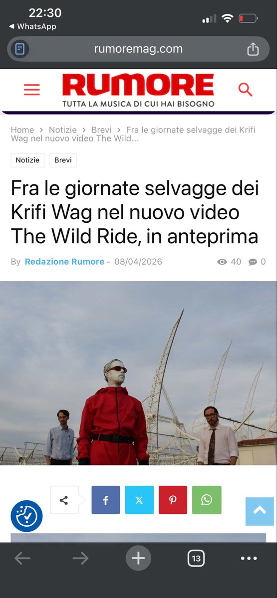 krifiwag's tweet photo. The wild Ride
EXCLUSIVE VIDEO PREMIERE ON RUMORE 

Thank you @RumoreMagazine https://t.co/qvuZCuZtZf