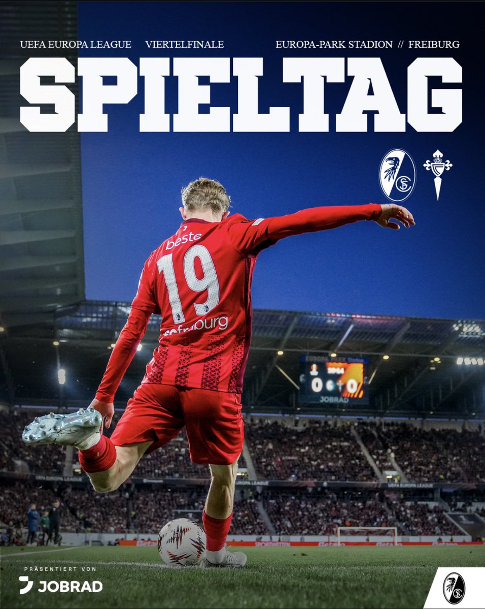 Ce soir c’est un match spécial, le premier quart de finale européen de toute notre histoire face au <a href="/RCCeltaFR/">RC Celta Vigo France</a> 🤩🤩🤩
L’autre CM sera au stade pour profiter de cette magnifique soirée qui s’annonce.