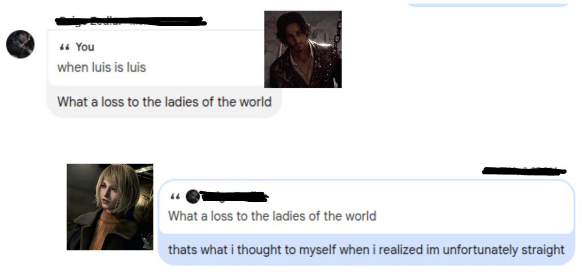 YouGotWorms2's tweet photo. canon convo #RE4 #Elonmusk #ashleygraham #residentevil #luisserra #fypシ゚viral #leonkennedy #paigezedlar #residentevil4 #chrisredfeild #rosewinters #adawong https://t.co/GeU0hDiF7l
