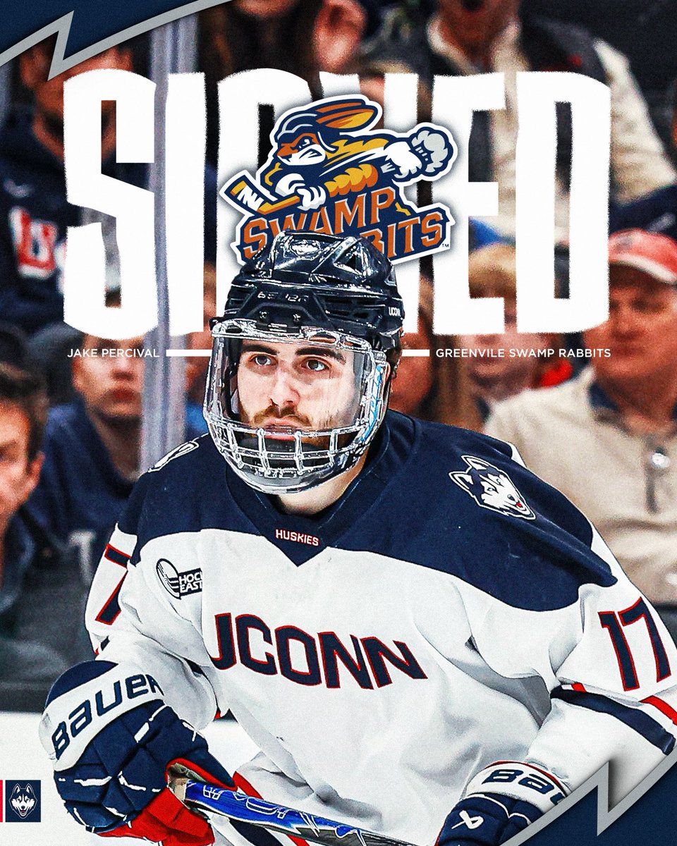 UConnMHOC's tweet image. OFFICIALLY SIGNED‼️✍️

Huge congrats to Jake Percival on signing with the  @SwampRabbits ❄️🏒🚌