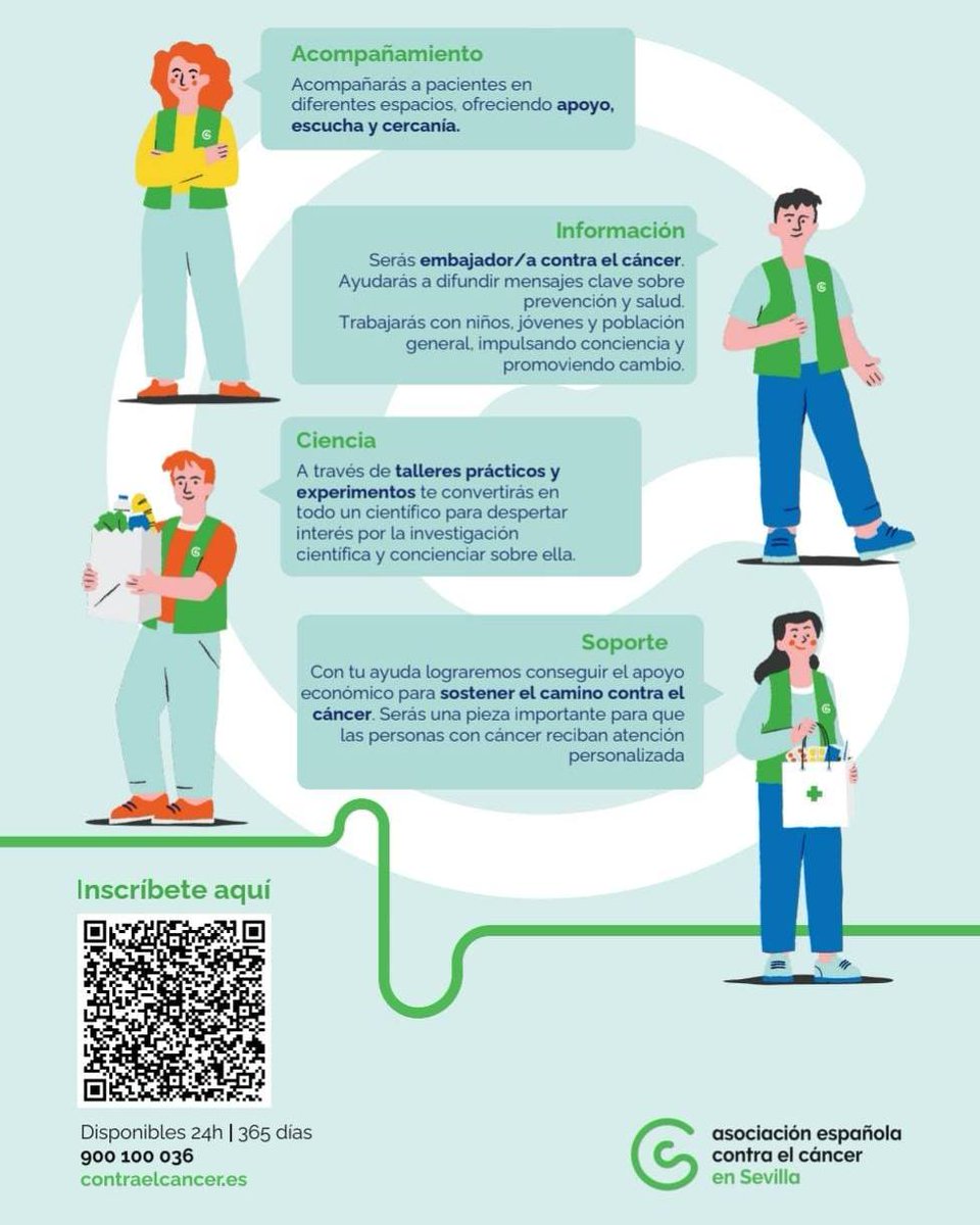 euosuna's tweet image. En la Escuela Universitaria de Osuna apostamos por una formación que va más allá del aula 💚

Gracias al convenio con la AECC Sevilla, puedes hacer voluntariado con reconocimiento académico.

🎓 Compromiso, aprendizaje y valores

📞 691 141 229

#EUO #Voluntariado #Osuna