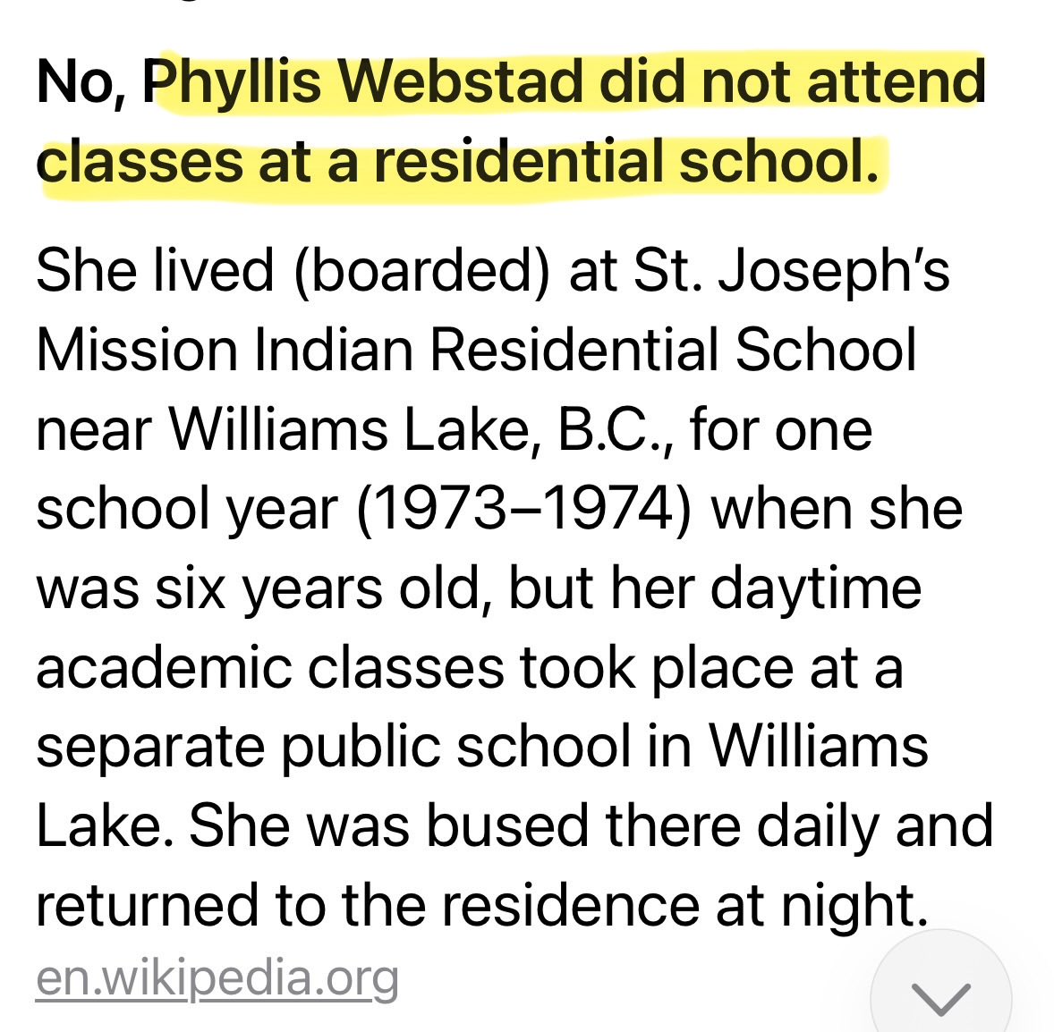 JimMcMurtry01's tweet photo. Most famous “Survivor” of a residential school NEVER attended a residential school. https://t.co/kk6zvpiRgU